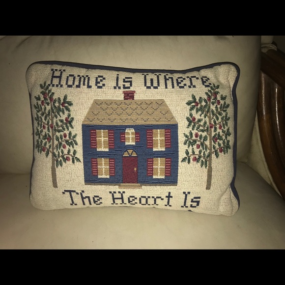 Home is Where the Heart Is - Decorative Pillow - Picture 2 of 2